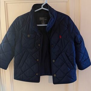Polo by Ralph Lauren Kids Dark Blue Quilted Puffer Jacket-Navy